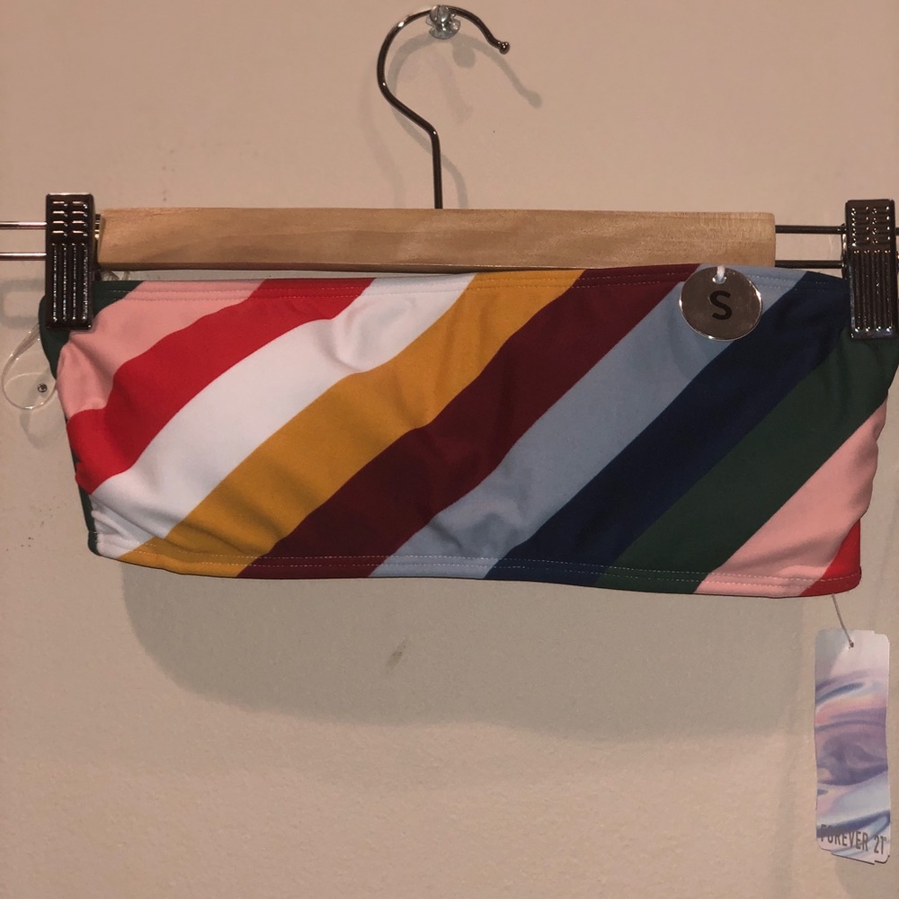 Strapless Bikini Top Multi-Colored Brand New